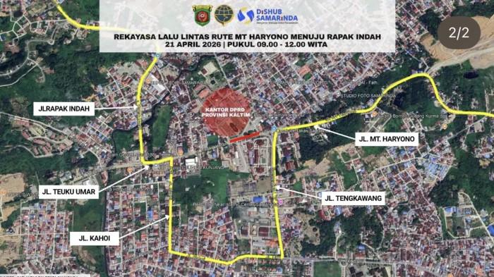 20260420_Rekayasa lalu Lintas Pengalihan Arus Demo 21 April Kaltim