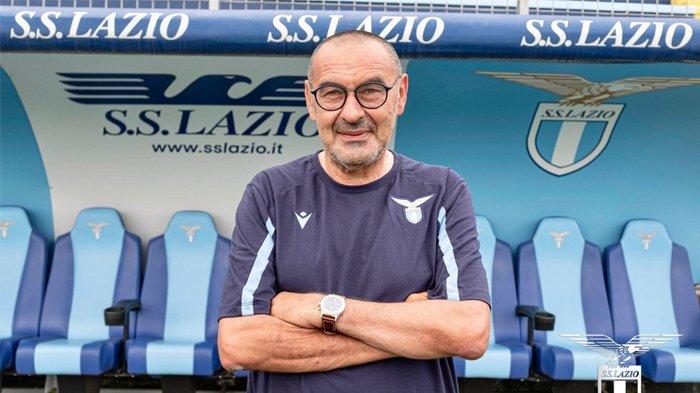 PELATIH LAZIO - Tangkap layar foto pelatih Lazio Maurizio Sarri yang dibagikan akun resmi klub.