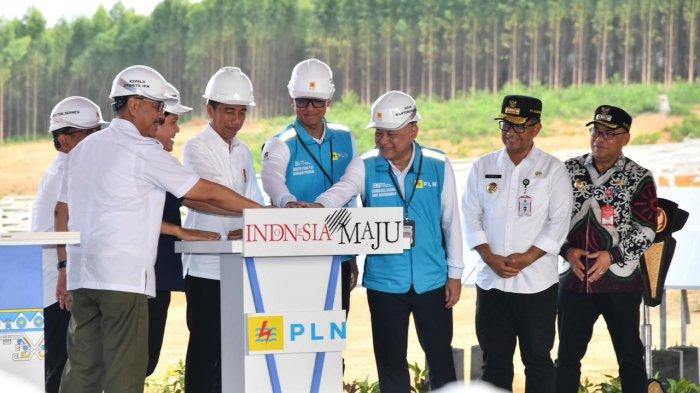 Presiden Jokowi Groundbreaking PLTS PLN 50 MW di IKN Nusantara, Hadirkan 100 Persen Energi Bersih