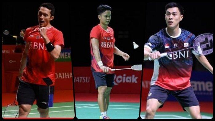 Hasil Indonesia Masters 2021, Anthony Ginting Terhenti, Jonatan Christie dan Vito Lolos ke 16 Besar