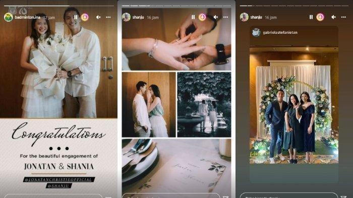 Resmi Tunangan, Momen Romantis Jonatan Christie Saat Lamar Shania eks JKT48