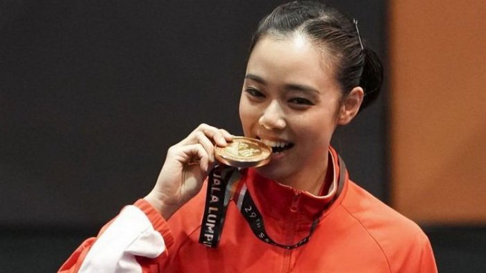 Cidera Kaki dan Lutut, Atlet Wushu Lindswell Kwok Persembahkan Emas untuk Indonesia
