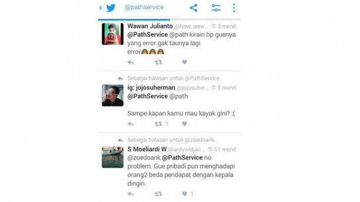 Path Ngambek hingga Sekarang Belum Bisa Diakses