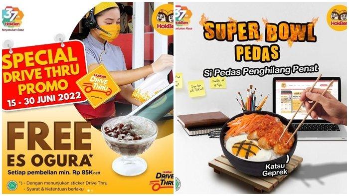 Promo HokBen Rabu 29 Juni 2022, Spesial Drive Thru Dapatkan Gratis Es Ogura, Ini Syaratnya