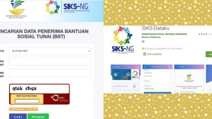 SEGERA CAIR, Bansos Tunai Rp 500 Ribu, Cara Cek https://cekbansos.siks.kemsos.go.id dan SIKS-Dataku