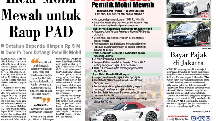 Siap-siap, Pemilik Mobil Mewah Diincar Bapenda Kaltim
