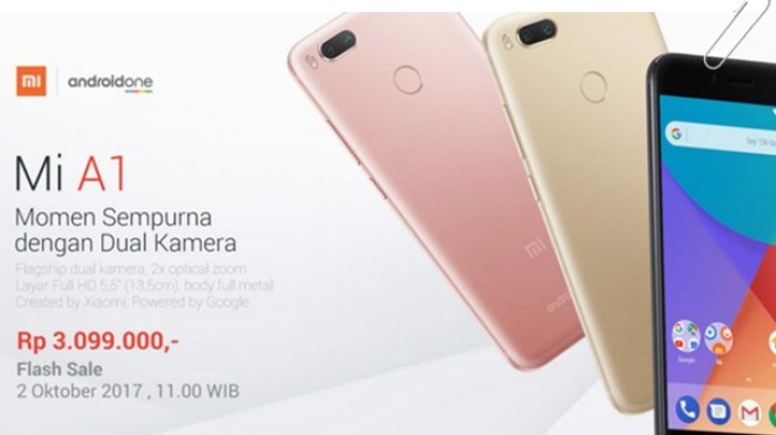 Jangan Ketinggalan Pukul 12.00 Ini, Flash Sale Xiaomi Mi A1 Dibuka Hari Ini, Begini Caranya