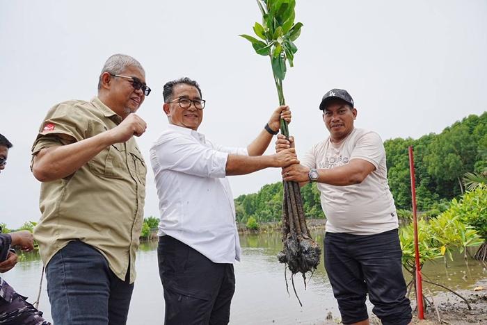 Panen Kepiting dan Tanam Mangrove Ekonomi Produktif, Lingkungan Terjaga
