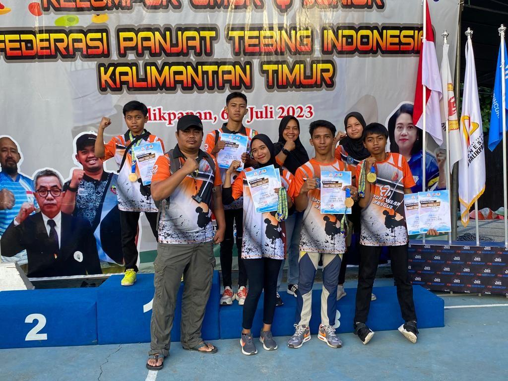 FPTI Bontang Bawa Pulang 7 Medali di Ajang Kejurprov Kaltim, Kakak Beradik Sumbang 2 Medali