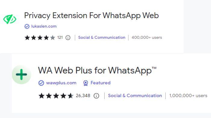 5 Ekstensi WhatsApp Web yang Perlu Dipasang Pengguna, Ada WA Web Plus hingga Privacy Extension