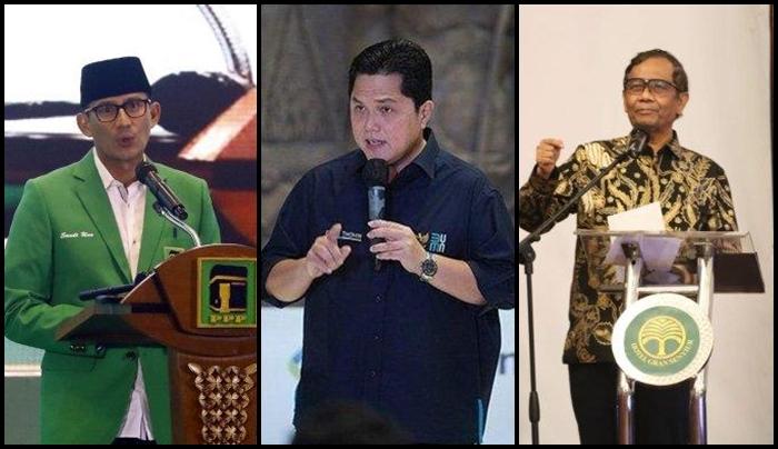 Terbaru Hasil Survei Cawapres 2024: Sandiaga Uno Teratas, Erick hingga Mahfud MD Masuk 5 Besar