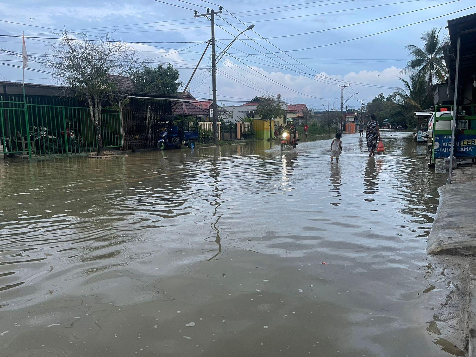 Langganan Banjir Rob, Kamis Pagi Bontang Kuala Kembali Direndam, Hari Ini Paling Tinggi 2,4 Meter