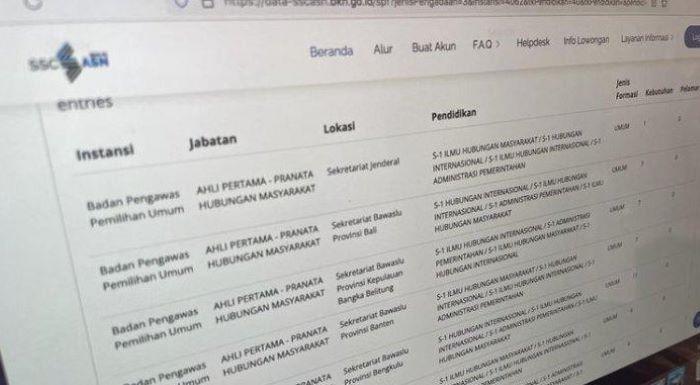 Link Pendaftaran SSCASN BKN https //sscasn.bkn.go.id dan Jadwal CPNS 2023, Cek Formasi CPNS 2023 PDF