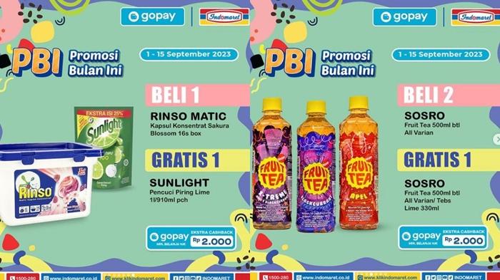 Promo Indomaret Hari ini 12 September 2023, Beli Rinso Matic Gratis 1 Sabun Cuci Piring