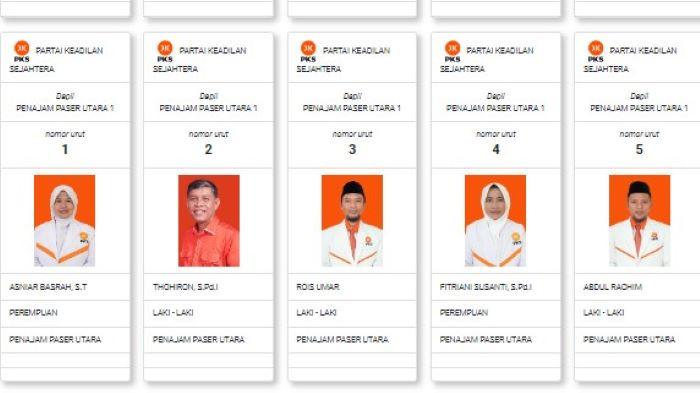 Daftar Nama Caleg PKS untuk DPRD PPU Dapil Penajam Paser Utara 1, 2, 3 di Pemilu 2024