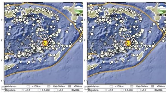 Gempa Magnitudo 5.3 Baru Saja, Pusat Gempa di Tanimbar Maluku, BMKG: Tidak Berpotensi Tsunami