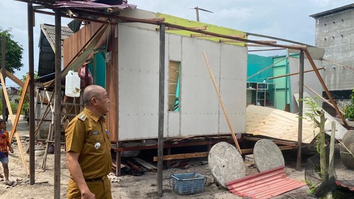 40 Bangunan di Samboja Rusak Diterjang Angin Puting Beliung