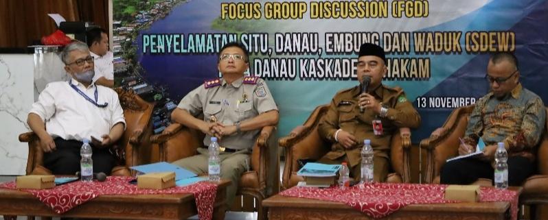 Pemkab Kukar Diskusi Soal Penyelamatan Situ, Danau, Embung dan Waduk Kaskade Mahakam
