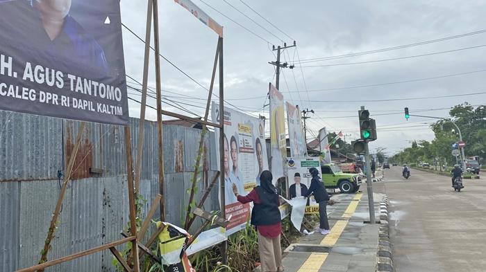 Alat Peraga Kampanye di Berau Dilarang Dibakar, Temuan DLH Ada Campuran Plastik