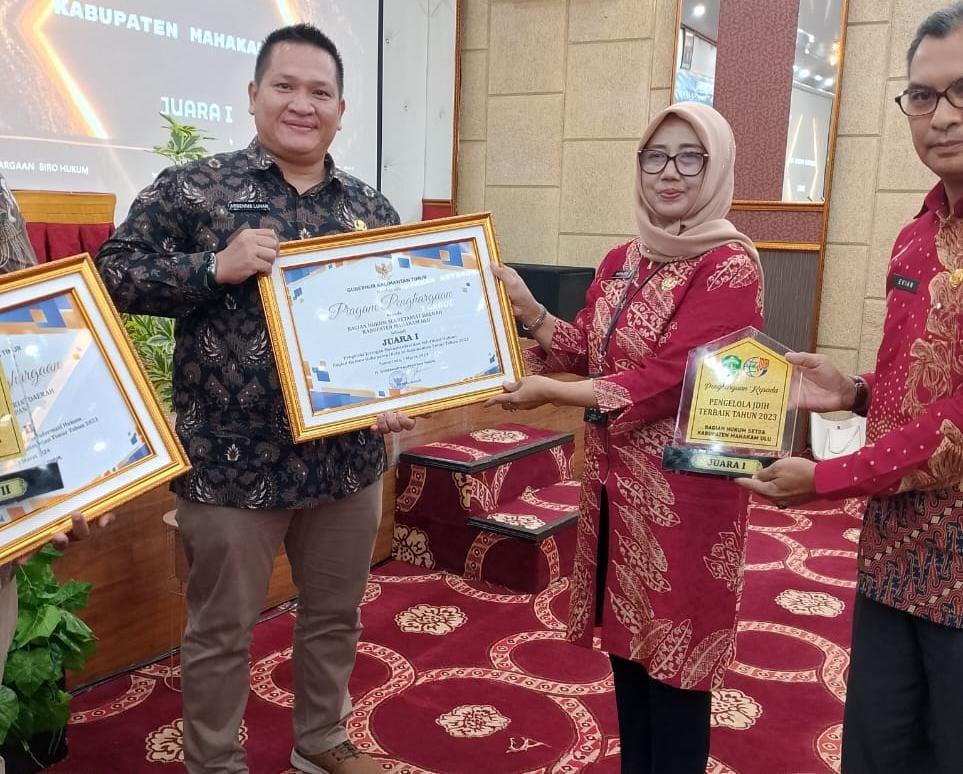 Tim JDIH Mahulu Raih Juara I Tingkat Provinsi Kaltim, Penghargaan Diberikan Saat Rakor di Sangatta