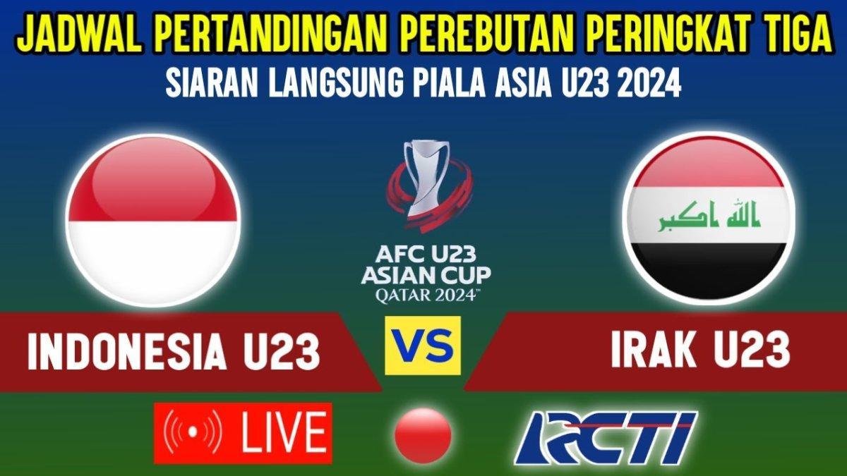 Link Nonton Live Timnas U-23 Indonesia vs Irak, Tiga Sejarah Mahal Tercipta Jika Garuda Muda Juara 3