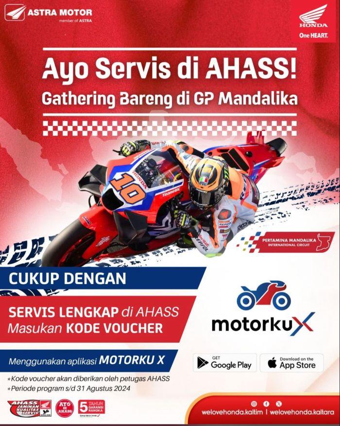 Rajin Service di AHASS, Astra Motor Kaltim 1 Gelar Gathering Bareng di GP Mandalika 2024