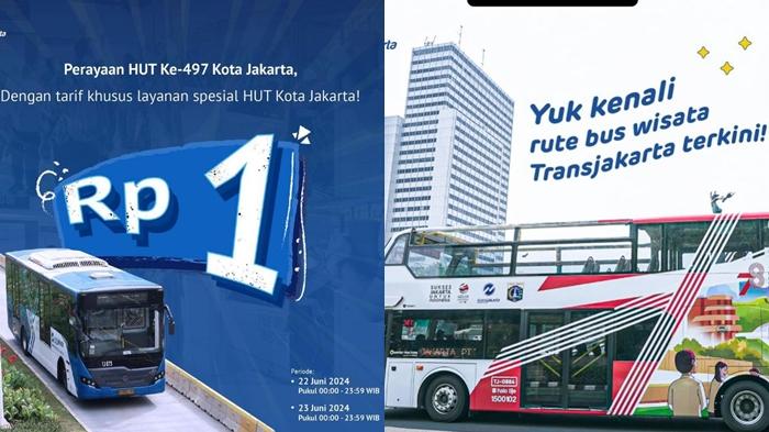 Menyambut HUT ke-497 Jakarta, Naik Transjakarta Tarif Promo hanya Rp 1, Ini Tanggal Berlakunya