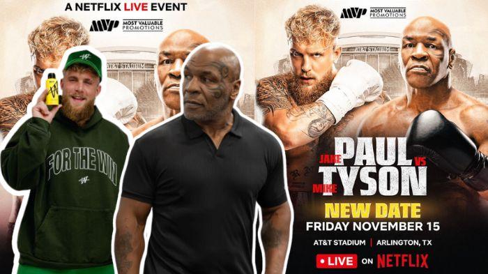 Terjawab, Reschedule Jadwal, Mike Tyson vs Jake Paul Kapan Adu Tinju? Tanggal dan Tayang Dimana