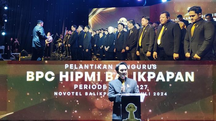Adam Dustin Resmi jadi Ketua BPC HIPMI Balikpapan, Gandeng Pengusaha Muda