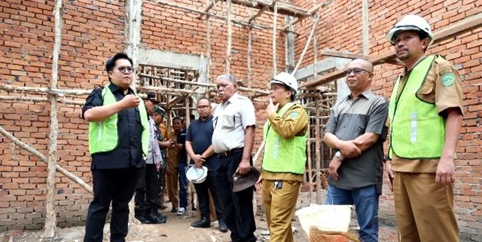 Progres Pembangunan Fasilitas Gedung Rawat Inap Puskesmas Sangasanga Kukar Capai 51 Persen