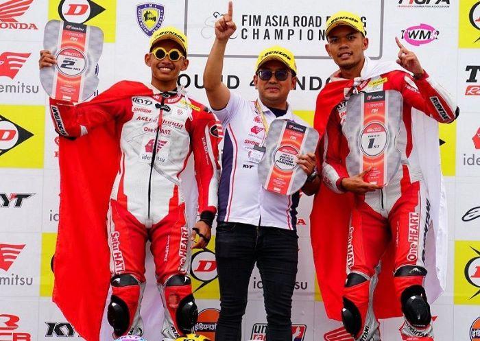 Tunggangi CBR, Astra Honda Borong Podium di ARRC Mandalika