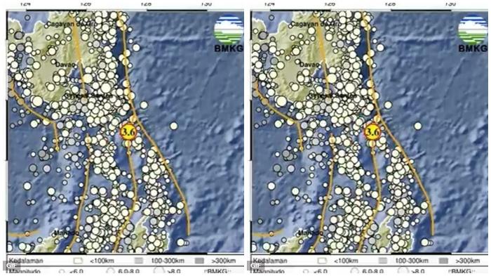 Baru Saja Gempa Magnitudo 3.6, Pusat Gempa 2 Menit Lalu di Melonguane Sulawesi Utara, Cek Info BMKG