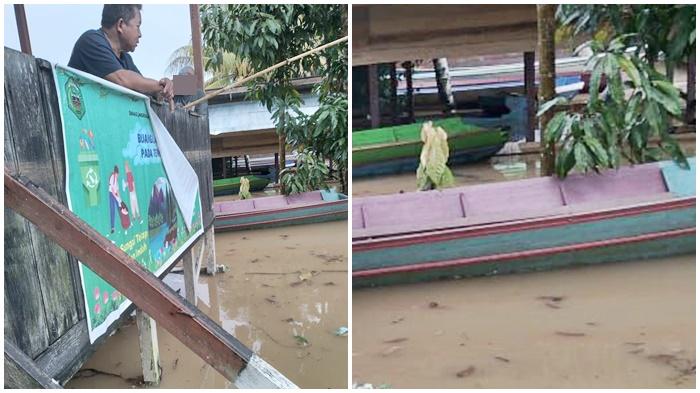 BREAKING NEWS: Banjir Parah di Long Pahangai Mahulu Kaltim, Kenaikan Air Masih Berlangsung