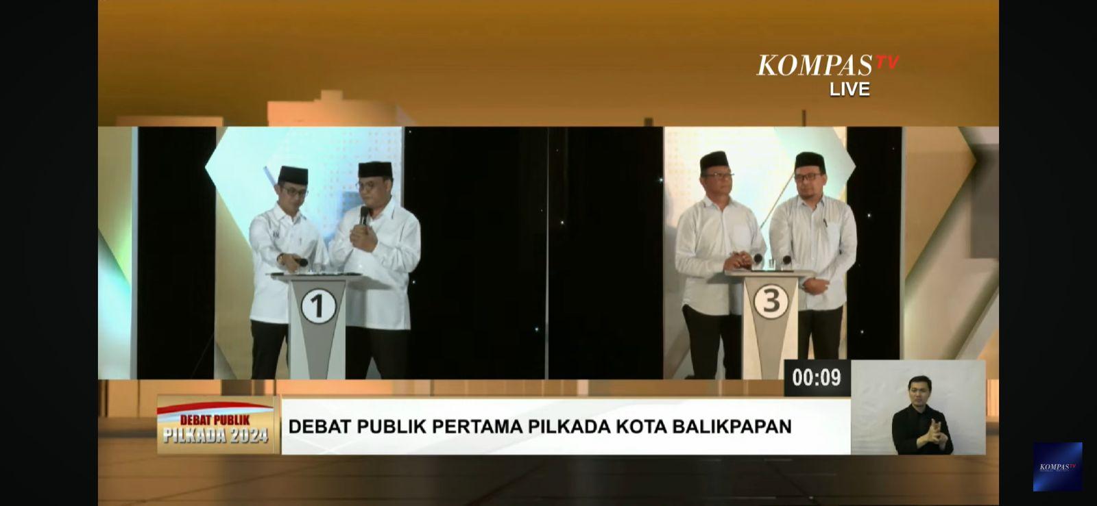 Debat Pilkada Balikpapan 2024, Sabani Singgung Angkot, 'Usahanya Dimangsa Bus, Gratis Pula'
