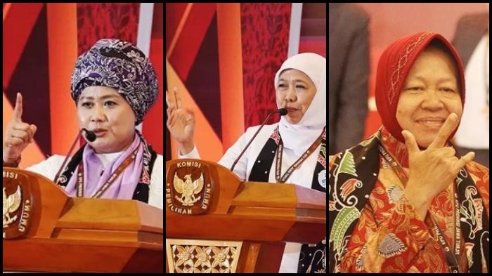 Elektabilitas Risma dan Luluk di Hasil Survei Pilkada Jatim 2024, Peluang Khofifah Tergeser?