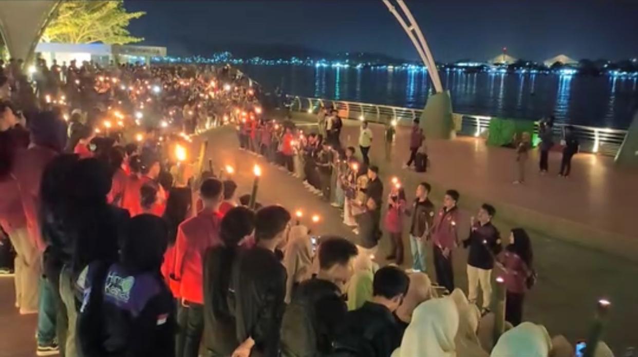 Semarakkan Hari Sumpah Pemuda, Komunitas GAS Pemuda Kaltim Gelar Pawai 1.000 Obor