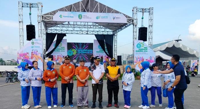 Puncak HKN ke-60, Dinkes Kutim Gelar Germas, Ada Senam hingga Cek Kesehatan Gratis