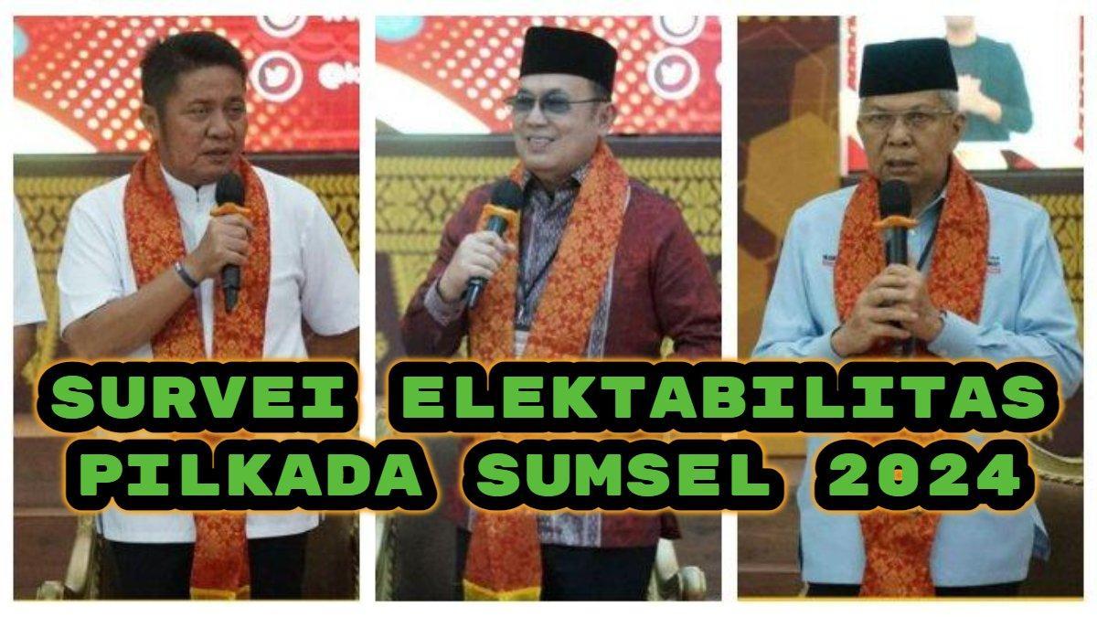 Hasil Survei Elektabilitas Pilkada Sumsel 2024 di 3 Lembaga, Herman vs Mawardi vs Eddy Siapa Kuat?