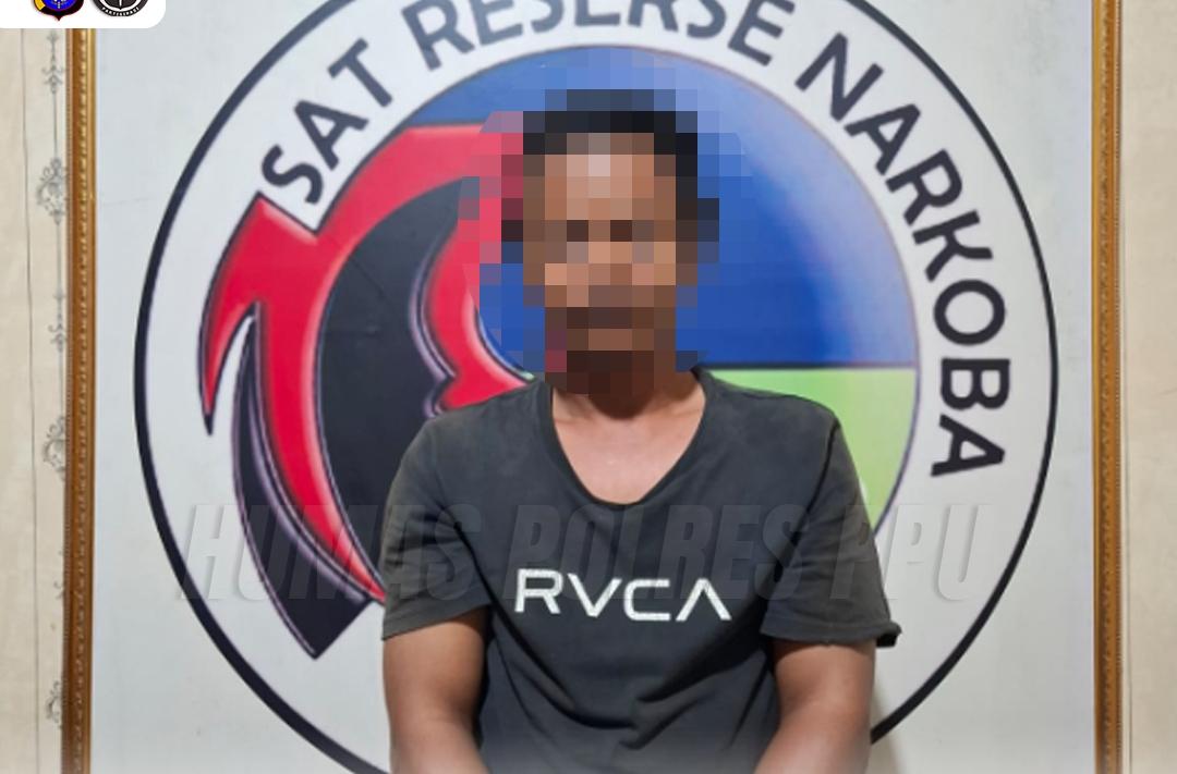 Satnarkoba Polres PPU Amankan Pria asal Nipah-Nipah karena Edarkan Sabu