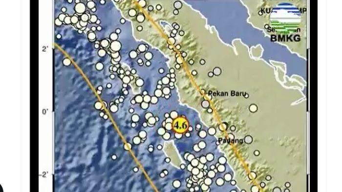 Baru Saja 2024! Info BMKG Gempa Padang Hari Ini-Pusat Gempa Terkini 2 Menit yang Lalu Sumatera Barat