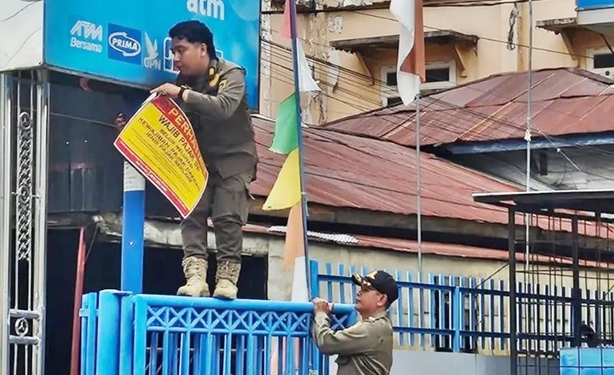 13 Lokasi Razia Besar-besaran Satpol PP Samarinda, Penertiban Reklame