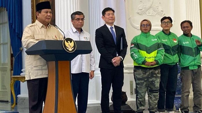 Berapa Besaran THR Ojol? Prabowo Umumkan Driver Ojek Online dapat THR, Kesiapan Grab dan Gojek