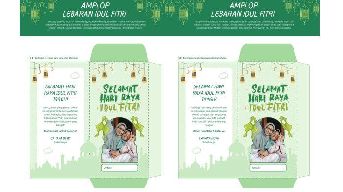 60 Gambar Amplop Lebaran 2025 Bentuk Kartun Lucu, Print Sendiri tanpa Beli untuk Bagi-bagi THR!