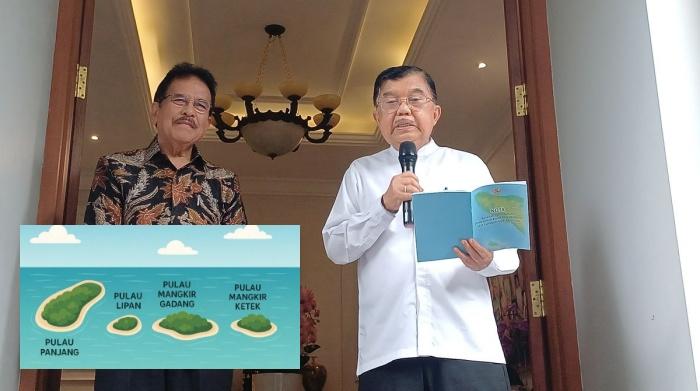Jusuf Kalla sebut 4 Pulau yang Masuk Sumut Milik Aceh, Ada Sejarah dan UU, KepMendagri Cacat Formil