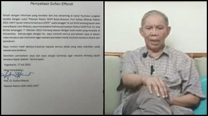 Mantan Rektor UGM, Sofian Effendi Cabut Pernyataan soal Ijazah Jokowi, Said Didu sebut Pembungkaman