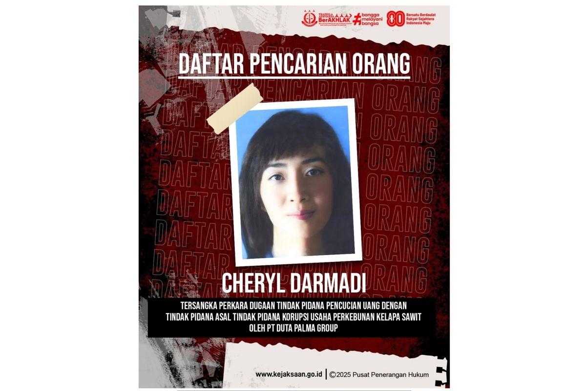 5 Fakta Cheryl Darmadi Buronan Kejagung: Kasus Pencucian Uang, Ayahnya Sudah Ditahan