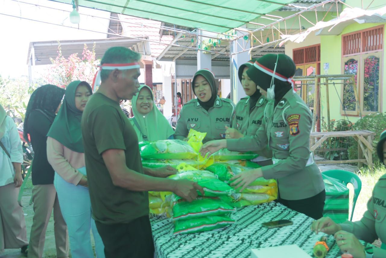 Satlantas Polresta Samarinda Jual Beras Murah, Harga Hanya Rp55 Ribu Per 5 Kg