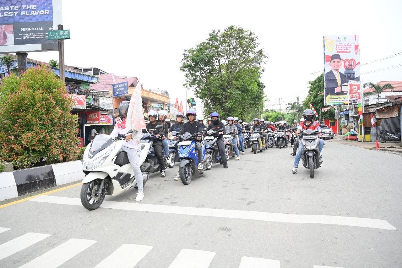 Astra Motor Kaltim 2 Gelar BeAT and Battle, Riders Samarinda Antusias Ikut Konvoi