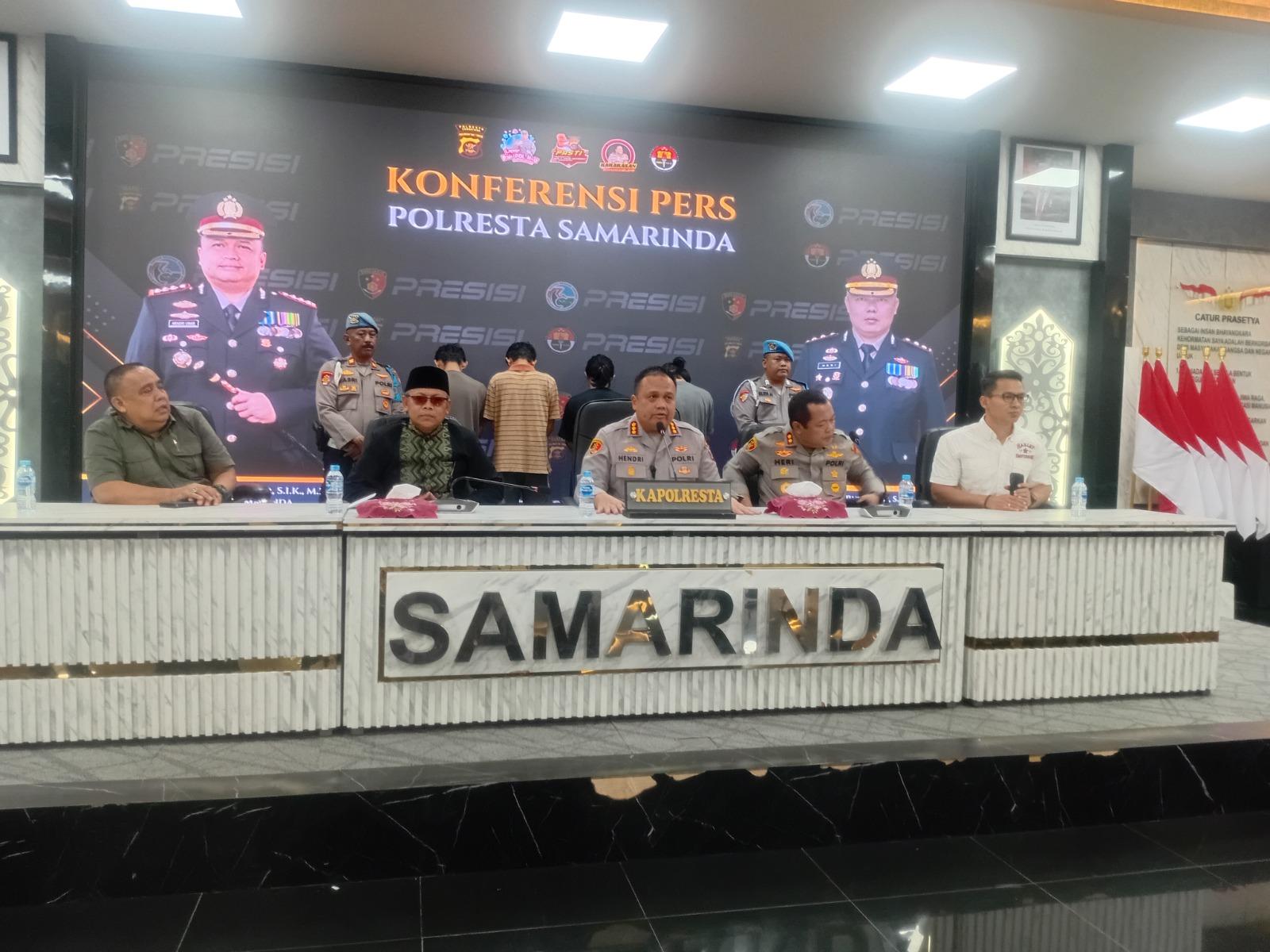 Kapolresta Samarinda Setujui Penangguhan 4 Mahasiswa Tersangka Kasus Molotov di Hadapan Rektor Unmul