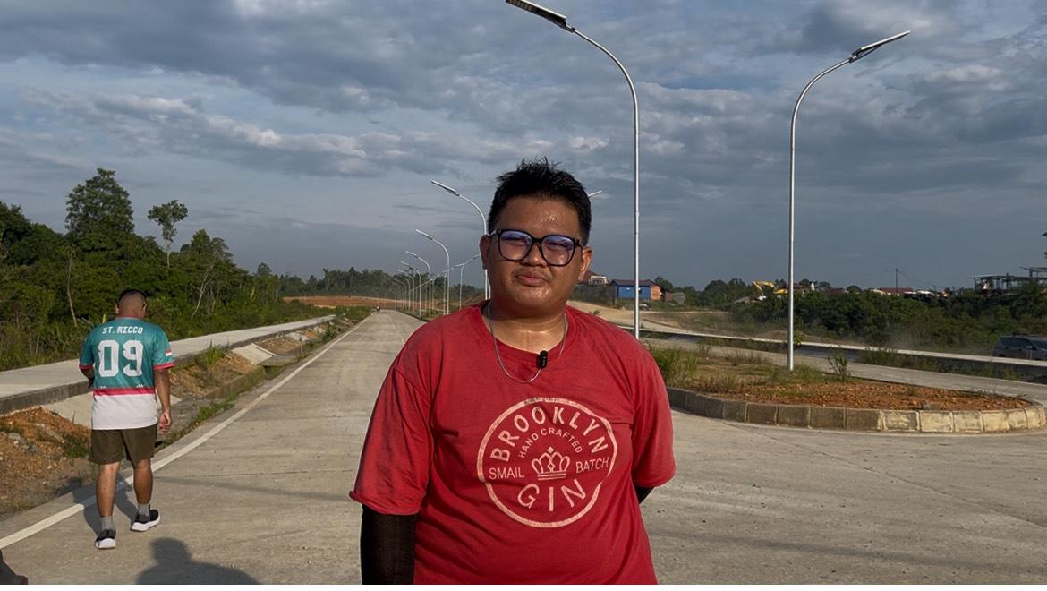 Jalan Bandara Ujoh Bilang Beralih Fungsi Jadi Tempat Nongkrong dan Olahraga